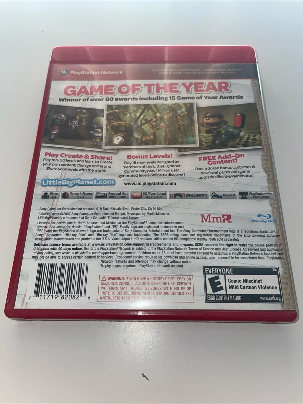 PS3 Little Big Planet 2 Rare Not For Resale Barcode 000000000000 Complete